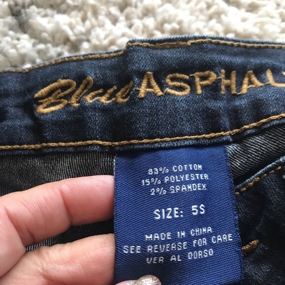 Blue Asphalt blue jeans 90’s vintage straight jeans size 5 - Picture 4 of 6